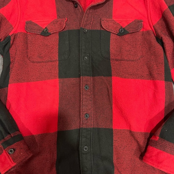 American Eagle Outfitters Red and Black Plaid Shirt - Picture 2 of 5